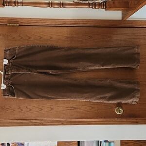 Vintage Men's JC Penney Dk Brown Plain Pocket Corduroy Pants Size 35/34